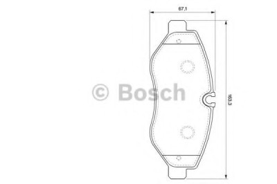 Set placute frana,frana disc MERCEDES SPRINTER 3-t platou / sasiu (906) (2006 - 2016) BOSCH 0 986 494 121 foto