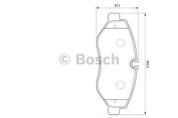 Set placute frana,frana disc MERCEDES SPRINTER 3-t platou / sasiu (906) (2006 - 2016) BOSCH 0 986 494 121