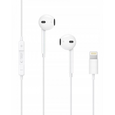 Handsfree Lightning Tech-Protect Ultraboost Core, Alb foto