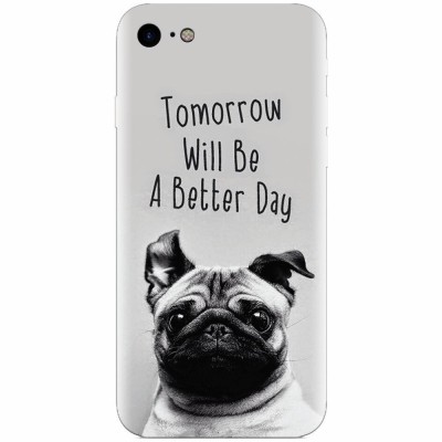 Husa silicon pentru Apple Iphone 6 Plus, Tomorrow Will Be A Better Day Pug foto