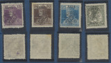 Emisiunea Cluj 1919 Karl &amp; Zita lot 4 timbre neuzate MNH, Nestampilat