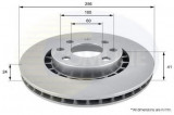 Disc frana OPEL ASTRA F Combi (51, 52) (1991 - 1998) COMLINE ADC1007V