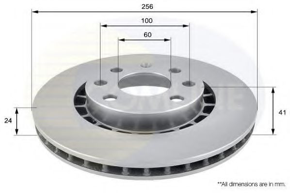 Disc frana DAEWOO CIELO limuzina (KLETN) (1995 - 2008) COMLINE ADC1007V