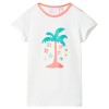 Tricou pentru copii, ecru, 140 11298, vidaXL