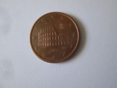 Italia 5 Euro Cent 2002 Coloseum foto