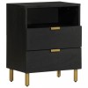 Gossi noptiera, negru, 50x33x62 cm, lemn prelucrat