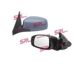 Oglinda exterioara Suzuki Swift (Sg), 03.2005-09.2010, Stanga, reglare manuala; carcasa neagra, grunduit; geam convex; cromat
