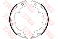 Set saboti frana, frana de mana MITSUBISHI LANCER Limuzina (CY, CZ) (2007 - 2016) TRW GS8804