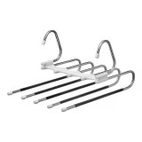 Cumpara ieftin Umeras cu 5 sloturi pentru pantaloni, 33 x 23.7, otel inoxidabil, plastic