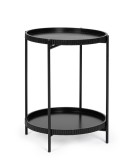 Cumpara ieftin Masuta mdf otel negru Herdys &Oslash;42x52h