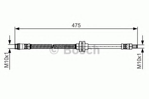 Conducta / cablu frana RENAULT MEGANE II (BM0/1, CM0/1) (2002 - 2011) BOSCH 1 987 481 496