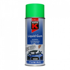 Spray vopsea cauciucata Auto-K Liquid Gum, detasabila, verde neon, 400 ml foto