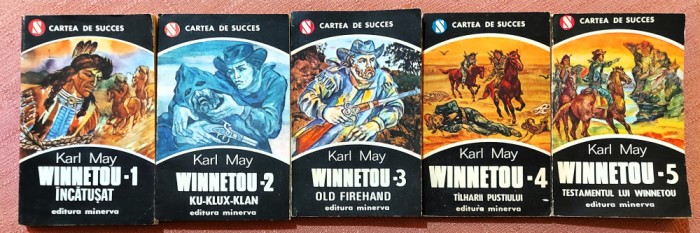 Winnetou 5 Volume. Editura Minerva, 1992-1993 - Karl May