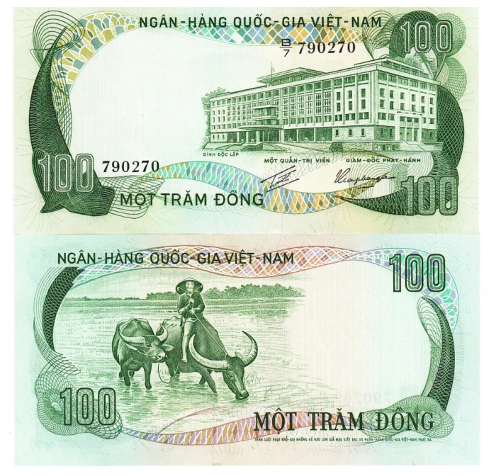 Vietnamul de Sud 100 Dong 1972 P-31 UNC