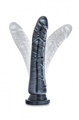 Dildo Carbon Metalic Negru [ 22 cm x 4 cm ] foto