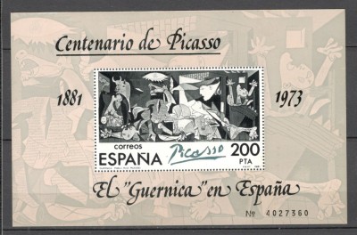 Spania.1981 100 ani nastere P.R.Picasso:Pictura-Bl. SS.234 foto