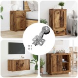 vidaXL Hinge 12 pcs Argintiu 35 mm Fier 864678