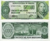 Bolivia 1984 - 50.000 bolivianos UNC