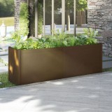 Cumpara ieftin Jardinieră grădină, maro miere, 200x50x70 cm, lemn masiv pin