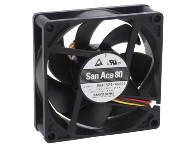Ventilator DC Axial 24V 80x80x25mm 114.6m3/h 45dBA foto