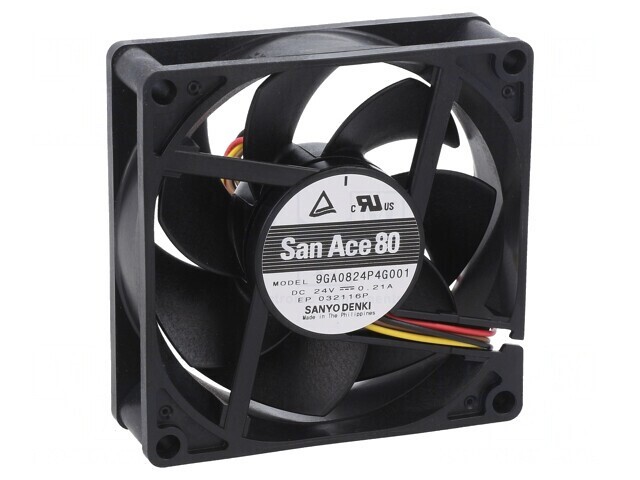Ventilator DC Axial 24V 80x80x25mm 114.6m3/h 45dBA
