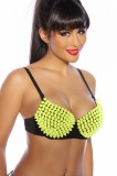 Sutien Conuri Spike Fluorescent, M