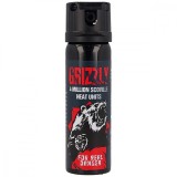 Spray cu ardei iute IdeallStore&reg; impotriva ursilor, Grizzly Defence, dispersant, auto-aparare, 63 ml, negru