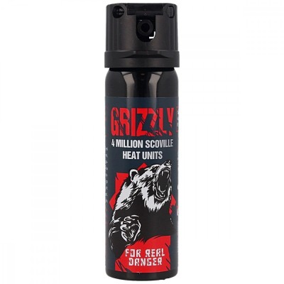 Spray cu ardei iute IdeallStore&amp;reg; impotriva ursilor, Grizzly Defence, dispersant, auto-aparare, 63 ml, negru foto