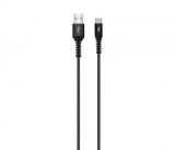 Cablu de date si incarcare USB Type C 3A 1m Well negru