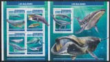 Togo 2017 - Viața marină &ndash; Balene, Colita + Bloc, MNH