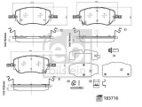 FEBI BILSTEIN 183716 set placute frana,frana disc