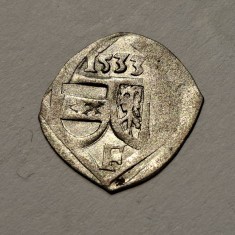 Austria 1 pfenning 1533 / Linz argint Ferdinand I foto