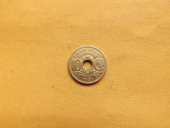 Franta 10 Centimes 1931 - MF 1
