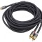 Cablu RCA Aurit 5m Negru/Gri