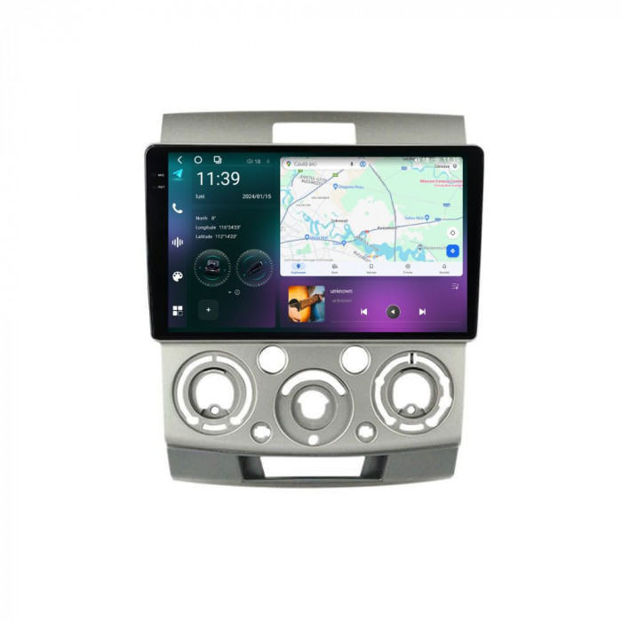 Navigatie dedicata cu Android Ford Ranger 2005 - 2011, 12GB RAM, Radio GPS Dual