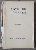 Convorbiri Literare// ianuarie-maiu 1938