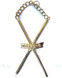 Bijuterie Colan pentru Maestru de Ceremonii Asistent &ndash; Aurie &ndash; Ofi?er Loj?