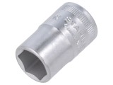 Tubulară HEX 16mm 1/2 38mm oțel cromat scurtă
