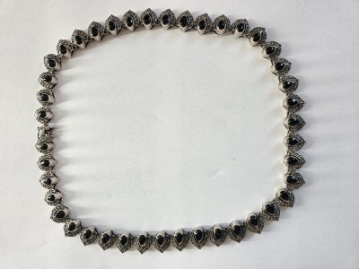 Colier argint cu onix #3079 foto