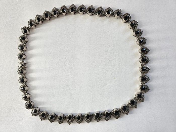 Colier argint cu onix #3079