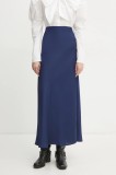 Bruuns Bazaar fusta culoarea albastru marin, maxi, drept, BBW4296