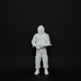 Figurină Soldat 3D - Squid Game, de pictat - 10 cm