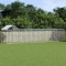 vidaXL Padoc exterior cu acoperi? argintiu 10x2x2,5 m o?el galvanizat