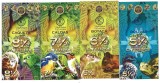 !!! X X RARR : COLUMBIA , CLUB DE LA MONEDA MEDELLIN - FAUNA 5 1/2 + 6 1/2 + 7 1/2 + 8 1/2 CAFETEROS 2020 - UNC / SINGURUL SET DISPONIBIL PE NET