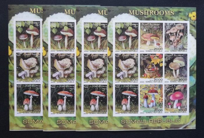 SOMALIA-2000-CIUPERCI-4x1 M/Sh,Nedantelata.**SOM 080A