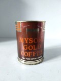 Cutie veche de cafea instant Mysore Gold Coffee - anul 2001, cutie de tabla, Produce of India