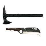 Set Topor , Pirate Skull, 39 cm si Cutit japonez Claw Blade, 27 cm, IdeallStore&reg;, teaca inclusa