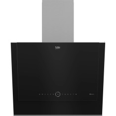 Hota decorativa Beko BHCA67841BBHSI, 3 trepte, 445 mc/h, Air Cleaning Mode, Negru