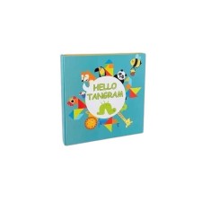 Joc educativ tangram si puzzle, 16 piese, 7Toys