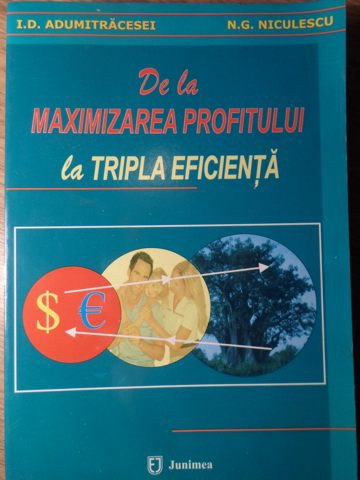 DE LA MAXIMIZAREA PROFITULUI LA TRIPLA EFICIENTA-I.D. ADUMITRACESEI, N.G. NICULESCU